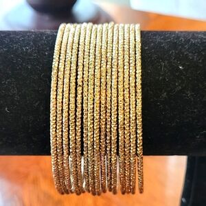Elegant Gold Bangle Set
